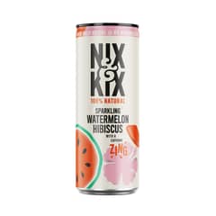 NIX & KIX - Agua Saborizada Sandía y Hibisco - 250 ml