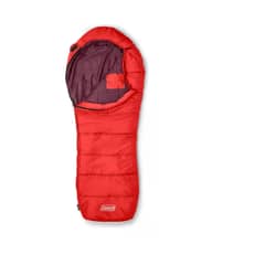 COLEMAN - Saco De Dormir 4 Grados Momia Rojo Cierre Izquierdo