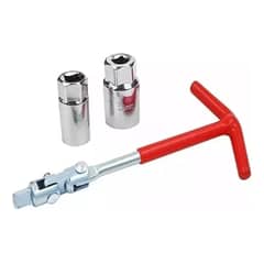 GENERICO - Llave Saca Bujia 2 En 1 16mm + 21mm