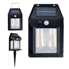 N NISHA ONLINE - X2 Lámpara Foco Solar Doble Led Sensor De Movimiento Exterior