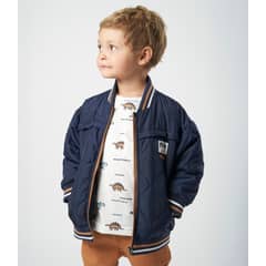 BLACK AND BLUE - Chaqueta bebés bomber azul marino