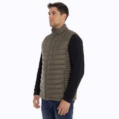 MERRELL - Parka Sin Mangas Hombre Full Zipper Café oscuro