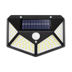 N NISHA ONLINE - X2 Foco Solar 100 Led Con Sensor De Movimiento Exterior