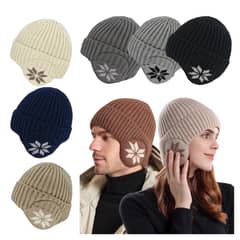 EKOL TACTICA MILITAR - Gorro Beanie De Lana Adulto Con Cubre Orejas Unisex Surtidos
