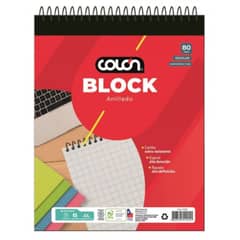 COLON - BLOCK ANILLADO ESCOLAR CON ESPIRAL 7 MM 80 HJS