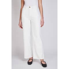 ECLIPSE - Jeans Wide Florencia Blanco