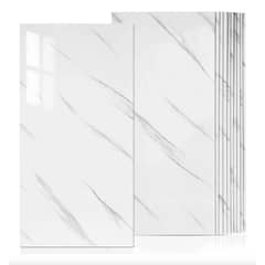 GENERICO - Pack 10 Pegatina Pared Baldosa Adhesiva Mármol 60x30 Lamina Todo B