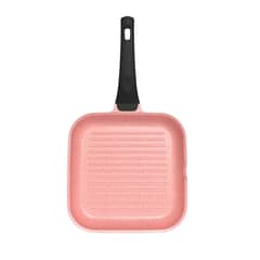 BOHLIER - Grill Antiadherente De 28cm Rosa Aluminio Fundido