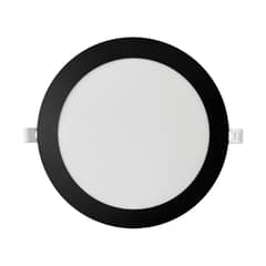 WANT - Panel Redondo LED Embutido Negro 18W - Neutro