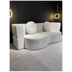 HOMER DESIGN - Sofa Modular Convertible 2 En 1 Sofa Cama Alta Elastidad