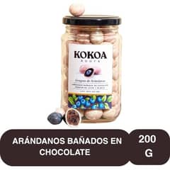 GENERICO - KOKOA ROOTS Grageas Arándanos Chocolate BlancoLeche 200g