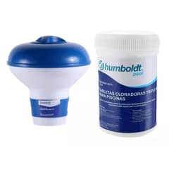 HUMBOLT - Dosificador Flotante + Tabletas De Cloro Triple Acc Humboldt