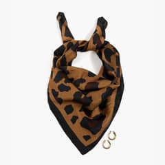 LOUNGE - Set Pañuelo Y Aros Animal Print Mujer