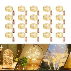 MICRO - Luces para botellas luz corcho tira led 2m 20led 20piezas
