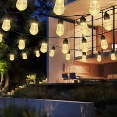 MICRO - Solar de lámpara led decoración jardin vintage 6.5m bombillas