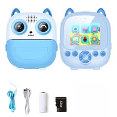 GENERICO - CAMARA FOTOGRAFICA PARA NIÑOS CON IMPRESION INSTANTANEA AZUL