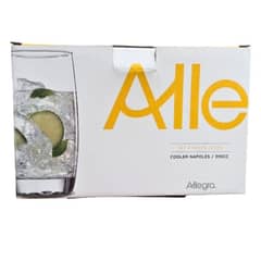 ALLEGRA - Vasos Nápoles 390cc Vidrio 12 Unidades