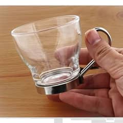 ALLEGRA - Set de 6 Tazas de Café 100 ml Vidrio Templado
