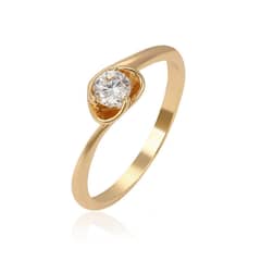 LUXURYJOYAS - Anillo Compromiso Baño deOro18kt Circón Cúbico2