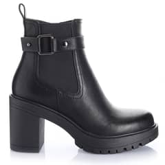 VIA UNO - Botin Mujer Negro 12533422