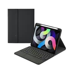 RENVMEXY - Funda Con Teclado Bluetooth Touch Para Ipad 10.2 Air10.5 Pro10.5 Negro