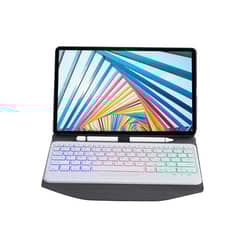 RENVMEXY - Funda de teclado bluetooth con luz de teclado para lenovo m10 plus