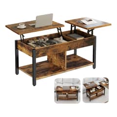 EVERSO - Mesa De Centro Elevable Para Living 110x49x48cm-