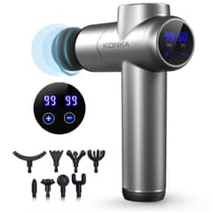 KONKA - P1 Pistola de Masaje Muscular Recargable-PLATA