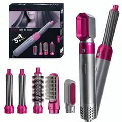 OEM - Rizadora Cepillo Secador 5 En 1 Electrico Multifuncional