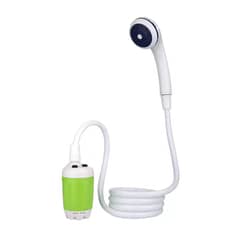 GENERICO - Ducha portátil para campamentos recargable - Blanco y verde