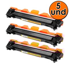 FUJIPRINT - Pack de 05 Toner 1060 Alternativo Compatible Impresoras Brother - Negro