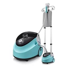 MUNDO MAGIA - Plancha A Vapor Vertical 2200w Domestico Color Celeste