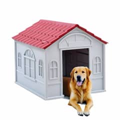 LUBABYCAS - Casa De Perro Mascota Exterior Grande 98cm Roja By