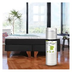 LATAM HOME - Cama Europea Zen Roller Colchon Comprimido 2 Plazas Tela Negro