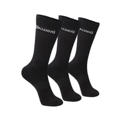 SPALDING - Tripack Calcetines Largos Negros 40-45