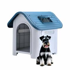 LUBABYCAS - Casa De Perro Mascota Exterior Mediana 75cm Azul