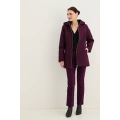 MA GRIFFE - Parka Media Con Gorro Mujer MAGRIFFE
