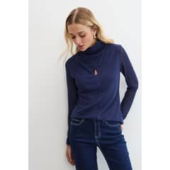 ASH - Top Liso Mujer Azulino