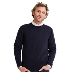 TRIAL - Chaleco Sweater Hombre Cuello Redondo Semiformal Oficina Azul Marino