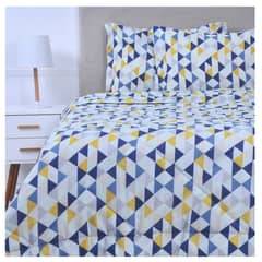 MASHINI - Plumón Estampado 2 Plazas Modelo Triangulo Marca