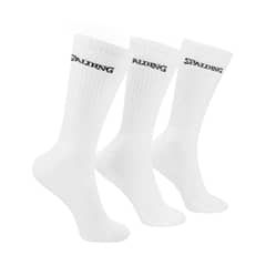 SPALDING - Tripack Calcetines Largos Blancos 35-39