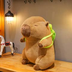 GENERICO - Peluche De Capibara Con Mochila De Tortuga 40cm