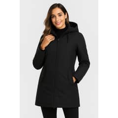 EASTONE - Parka Con Capucha Mujer Y Forro De Peludo