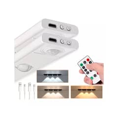 GENERICO - Pack 2 Luz Led Con Sensor De Movimiento Con Control Remoto