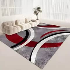 GENERICO - Alfombra 160x200 delgada diseño gris ondas antideslizante wym