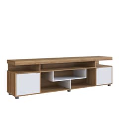 DF HOME - Rack Tv Central Emovell Castaño Blanco B158077
