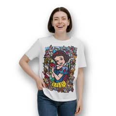 ESTAMPA MANIA - Polera Blanca Nieves BD1