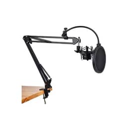 GENERICO - Kit Profesional Brazo Para Microfono Antipop Soporte Studio