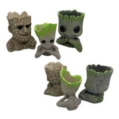 GENERICO - Set 3 Maceteros Groot Guardianes De La Galaxia