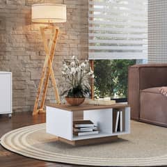 DF HOME - Mesa de Centro Emovell Blanco Castaño B171087